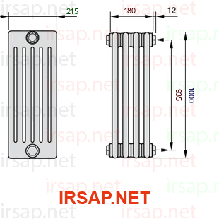 Радиатор IRSAP Tesi 61000/4 T02 CL 01